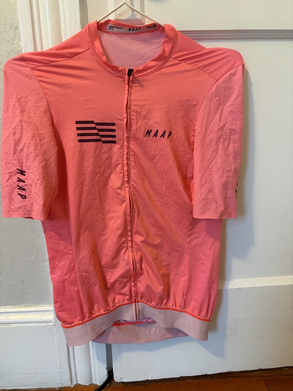 MAAP Women's Coral Pink Cycling Jersey - Short Sleeve